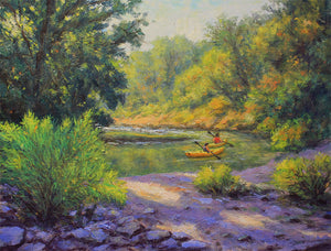 Hans Eric Olson: "Dreaming of Summer" Oil Painting