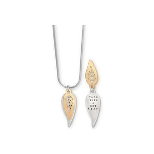 Kathy Bransfield: Pendant with Chain- "Leaf"