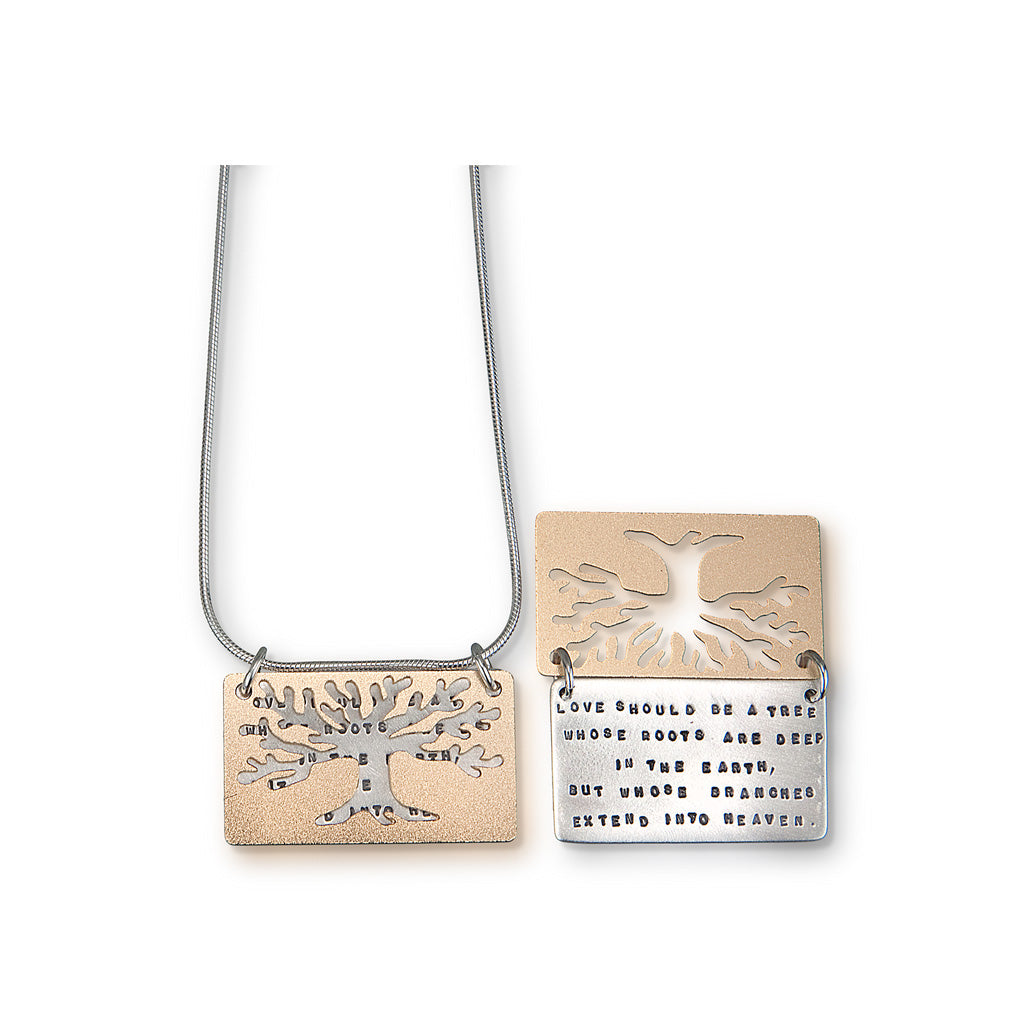 Kathy Bransfield: Pendant with Chain- Love Tree