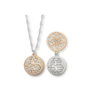 Kathy Bransfield: Pendant with Chain- Leave a Trail