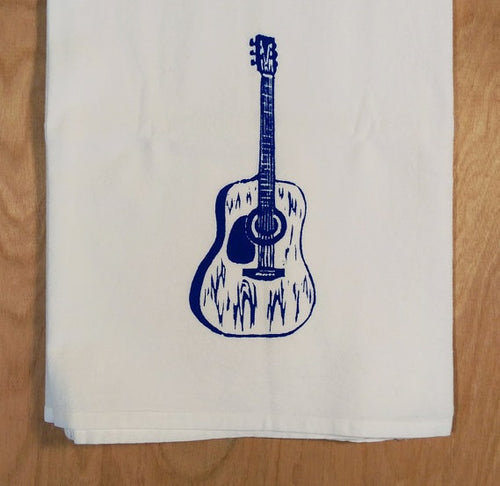 Elizabeth Stettler: Guitar Tea Towel