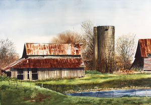Jac Tilton "Once a Century Farm" Watercolor