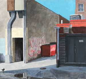John Martinek: Rear Avenue (Red Dumpster) Digital Print