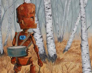 Lauren Briere - Robots In Rowboats: "Drummer Bot" Print
