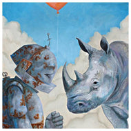 Lauren Briere - Robots In Rowboats: "Rhino Bot" Print