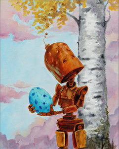 Lauren Briere - Robots In Rowboats: "Egg Bot" Print