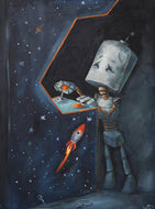 Lauren Briere - Robots In Rowboats: "Arcade Bot" Print