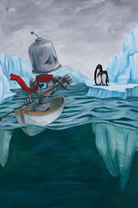 Lauren Briere - Robots In Rowboats: "Arctic Bot" Print