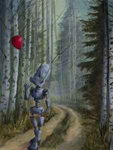 Lauren Briere - Robots In Rowboats: "Balloon Bot" Print