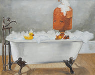 Lauren Briere - Robots In Rowboats: "Bath Time Bot" Print