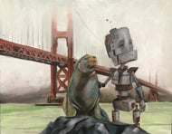 Lauren Briere - Robots In Rowboats: "Bay Bot" Print