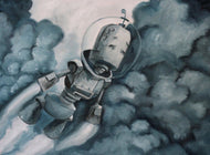 Lauren Briere - Robots In Rowboats: "Blast Off Bot" Print