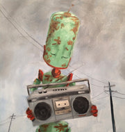 Lauren Briere - Robots In Rowboats: "Boom Bot" Print