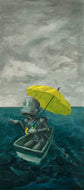 Lauren Briere - Robots In Rowboats: "Brella Bot" Print