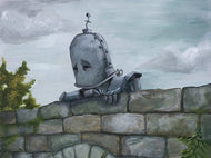 Lauren Briere - Robots In Rowboats: "Bridge Bot" Print