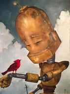 Lauren Briere - Robots In Rowboats: "Cardinal Bot" Print