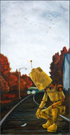 Lauren Briere - Robots In Rowboats: "Feather Bot" Print