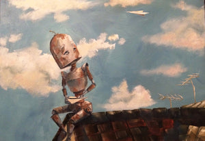 Lauren Briere - Robots In Rowboats: "Flight Bot" Print