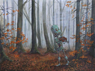 Lauren Briere - Robots In Rowboats: "Forest Violin Bot" Print