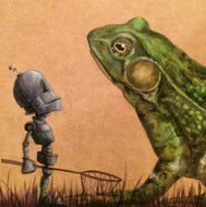 Lauren Briere - Robots In Rowboats: "Frog Bot" Print
