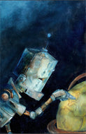 Lauren Briere - Robots In Rowboats: "Globe Bot" Print
