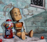 Lauren Briere - Robots In Rowboats: "Gumball Bot" Print