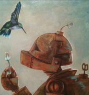 Lauren Briere - Robots In Rowboats: "Humming Bot" Print