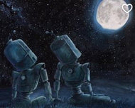 Lauren Briere - Robots In Rowboats: "Moonlight Bots" Print