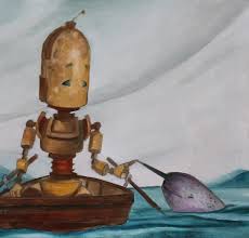 Lauren Briere - Robots In Rowboats: "Narwhal Bot" Print