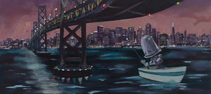 Lauren Briere - Robots In Rowboats: "San Fran Bot" Print