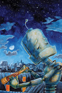 Lauren Briere - Robots In Rowboats: "Spyglass Bot" Print