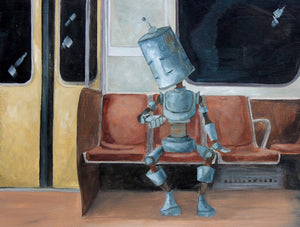 Lauren Briere - Robots In Rowboats: "Subway Bot" Print