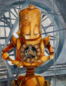 Lauren Briere - Robots In Rowboats: "Tinker Bot" Print