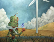 Lauren Briere - Robots In Rowboats: "Turbine Bot" Print