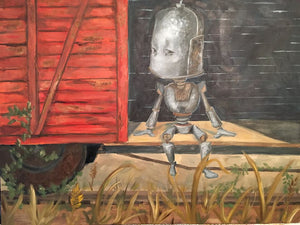 Lauren Briere - Robots In Rowboats: "Caboose Bot" Print