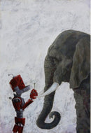 Lauren Briere - Robots In Rowboats: "Elefante Bot" Print