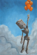 Lauren Briere - Robots In Rowboats: "Float Away Bot" Print