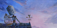 Lauren Briere - Robots In Rowboats: "Gone Bot" Print