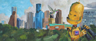 Lauren Briere - Robots In Rowboats: "Houston Hummingbird Bot" Print