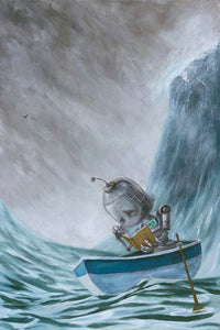 Lauren Briere - Robots In Rowboats: "Tidal Bot" Print