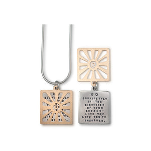 Kathy Bransfield: Pendant with Chain- Thoreau Sun