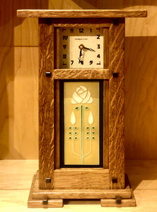 Schlabaugh & Sons: Greene & Greene Clock w/4x8 tile