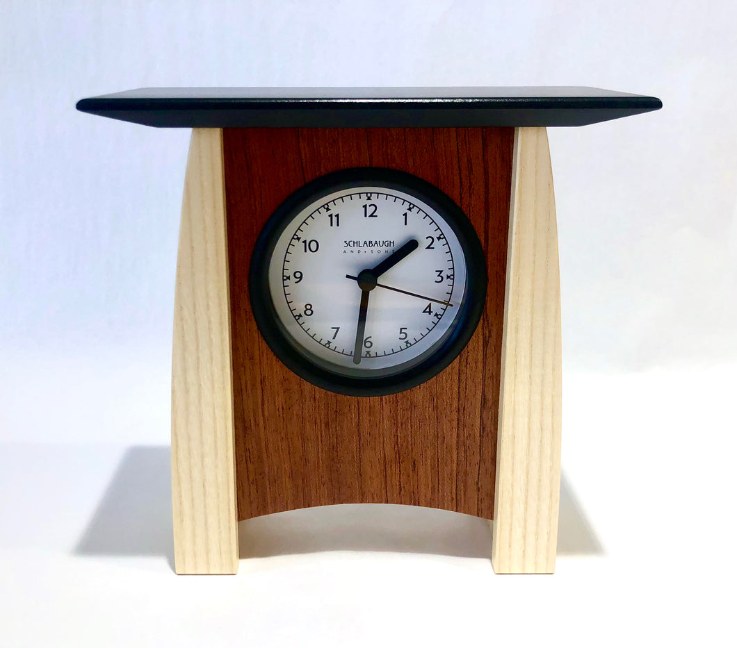 Schlabaugh & Sons: Shelf Veneer Clock
