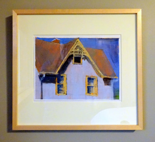 Larry Welo: The Attic Window Framed Oil on Paper