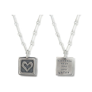 Kathy Bransfield: Pendant with Chain-Remember U R..