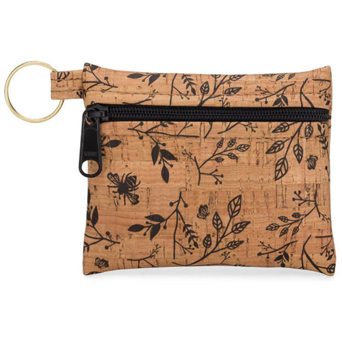 Natalie Therese: Be Organized Key Chain Patterned Cork Pouch-various colors