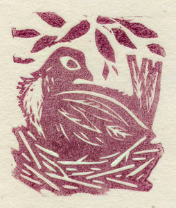 Lori Biwer Stewart: Magenta Bird Print