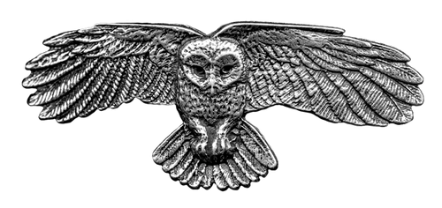 Oberon: Owl Barrette 70mm