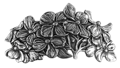 Oberon: Dogwood Barrette 80mm