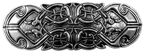 Oberon: Peacock Barrette 70mm